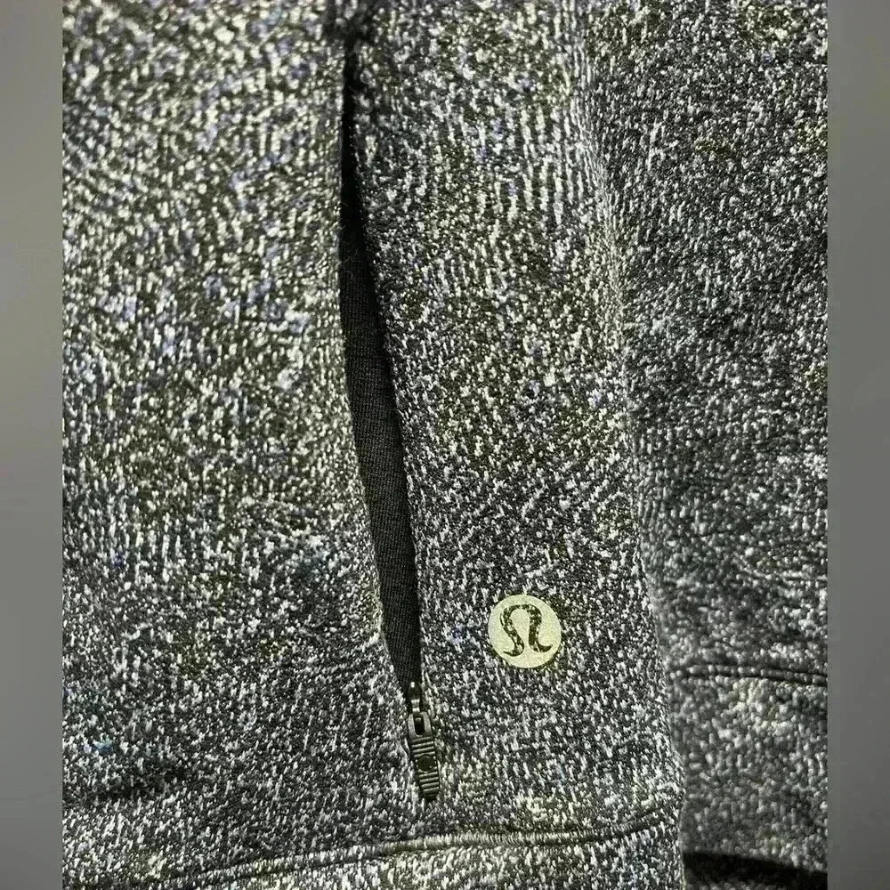 Lululemon Cypress Kiss Long Sleeve Fusion Jacquard Black Violet Viola Size 4 - Picture 6 of 8